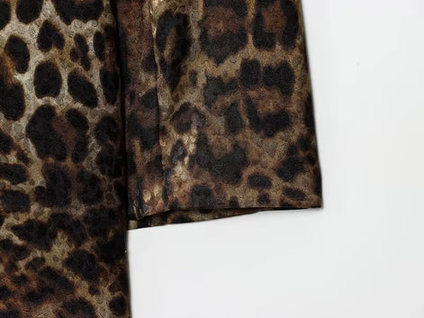 Damen Hosenanzug mit Leopardenmuster und Blazer Savélia