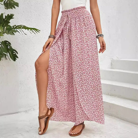 Florenza Damen Culotte mit Paisley-Muster und weitem Bein