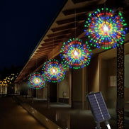 Solar LED Gartenbeleuchtung mit Feuerwerk-Effekt, 240 LEDs und Fernbedienung – Solvenza