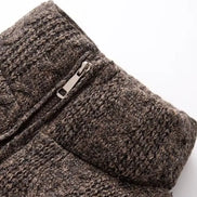 Damen Winterjacke mit Strickkragen und wattierter Füllung – Alvessa