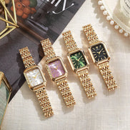 Seriva Quarzuhr – Rechteckige Damenarmbanduhr mit Metallarmband