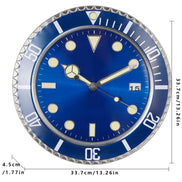 Ferano Wanduhr aus Metall – Modernes Design mit Leuchteffekt