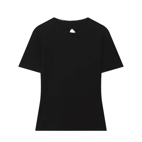 Damen-Zweiteiler mit Kurzarmshirt und Schlaghose – Elanique