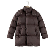 Damen Winterjacke mit abnehmbarer Kapuze und Stehkragen – Norvella