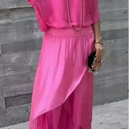 Elarisse Chiffon Zweiteiler mit weitem Bein