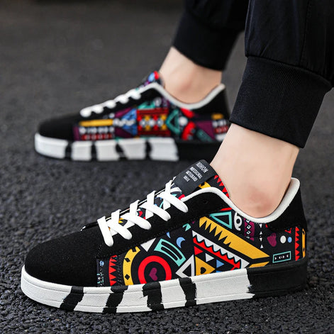 Karvion Unisex Canvas Sneakers mit Schnürung