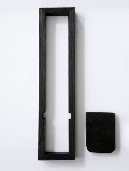 Velvara Wandkerzenhalter aus Holz mit Ablagefläche