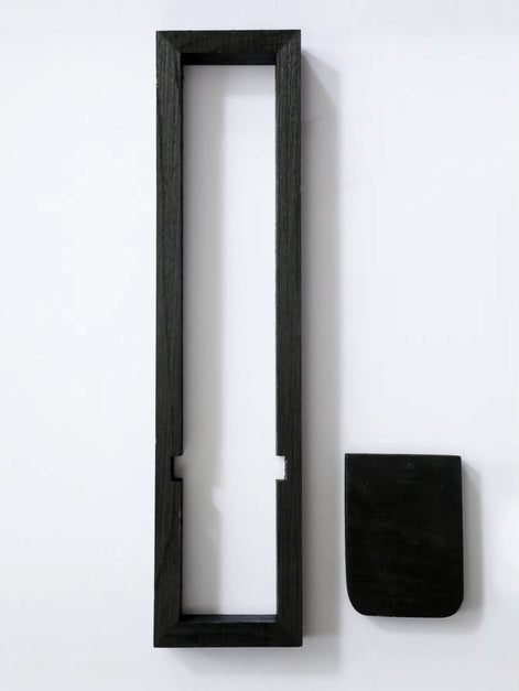 Velvara Wandkerzenhalter aus Holz mit Ablagefläche