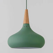 Serina LED-Pendelleuchte aus Holz und Aluminium