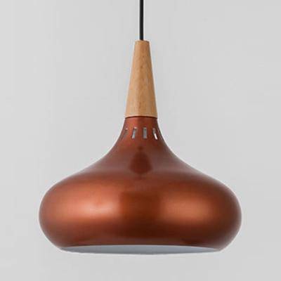 Serina LED-Pendelleuchte aus Holz und Aluminium