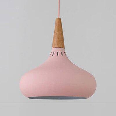 Serina LED-Pendelleuchte aus Holz und Aluminium