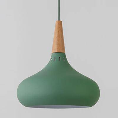 Serina LED-Pendelleuchte aus Holz und Aluminium