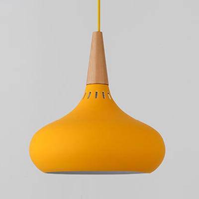Serina LED-Pendelleuchte aus Holz und Aluminium