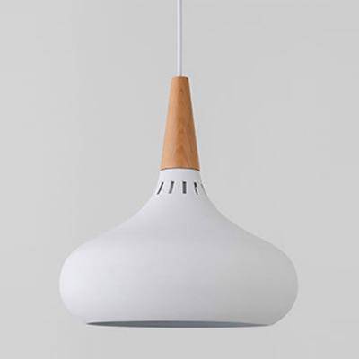 Serina LED-Pendelleuchte aus Holz und Aluminium