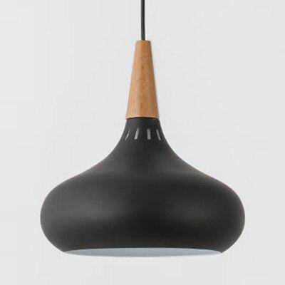 Serina LED-Pendelleuchte aus Holz und Aluminium