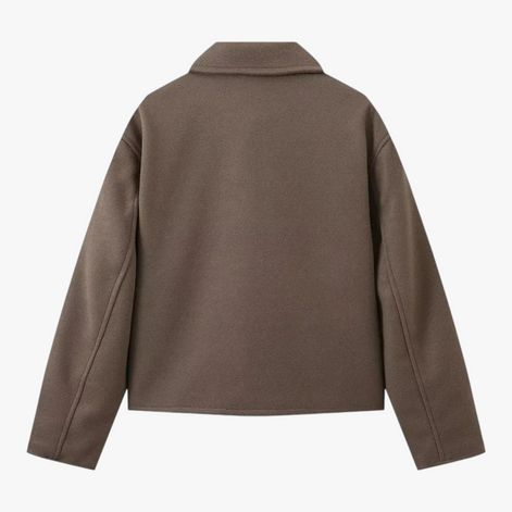 Damen Kurzjacke mit Reverskragen und Reißverschluss Varelia