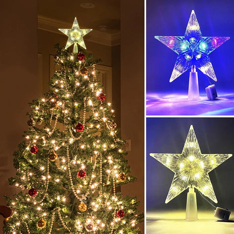 LED Weihnachtsbaumspitze Stern mit Beleuchtung – Lumestia