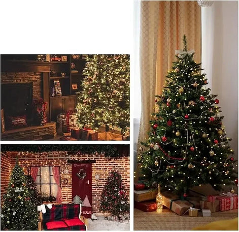 LED Weihnachtsbaum Lichterkette mit Ring, 8 Lichtmodi – Lumeriva