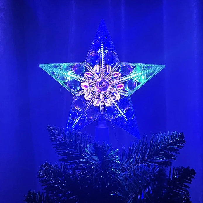 LED Weihnachtsbaumspitze Stern mit Beleuchtung – Lumestia