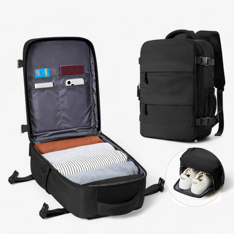 TravelNest Pack – Kompakter Reiserucksack für den Alltag und unterwegs
