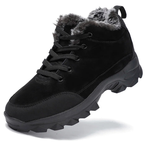 Herren Winterstiefel mit Plüschfutter und Schnürung Norvexis