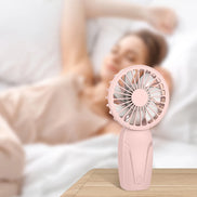 USB Wiederaufladbarer Mini Handventilator mit 3 Geschwindigkeiten – BreezeGo