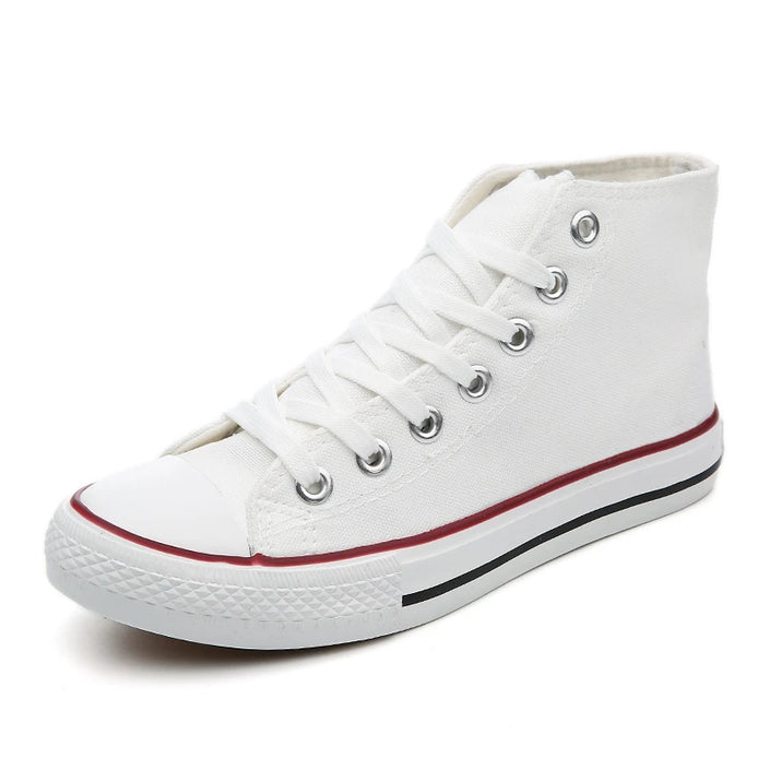 Unisex Canvas Sneakers mit Schnürverschluss und Profilsohle