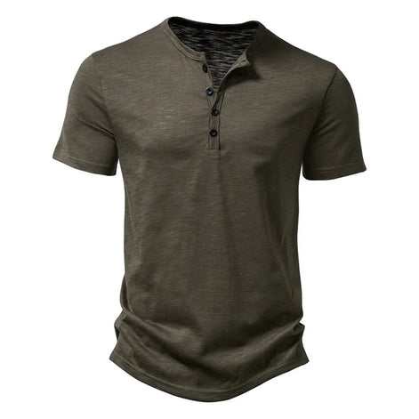 Velano Henley T-Shirt kurzarm mit Knopfleiste und bequemer Passform für den Alltag