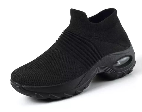 Damen Slip-On Schuhe aus Mesh mit Gummisohle – Melviora