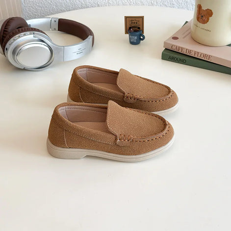 Luvano Kinder Loafer Unisex mit rutschfester Gummisohle