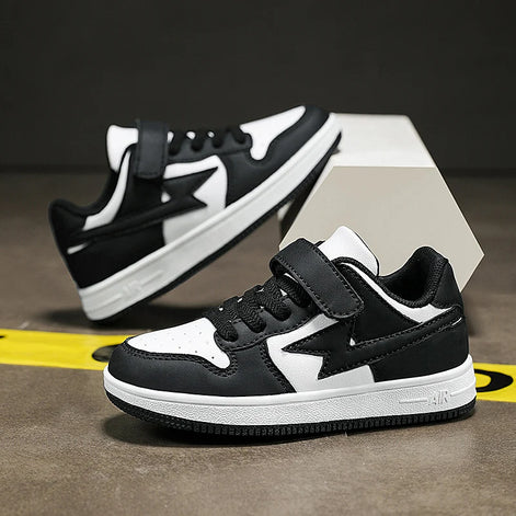 Torvian Kinder Sneaker mit Klettverschluss und rutschfester Sohle