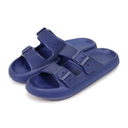 Velmora Unisex Slides mit Doppelriemen und verstellbaren Schnallen