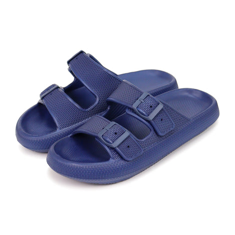 Velmora Unisex Slides mit Doppelriemen und verstellbaren Schnallen