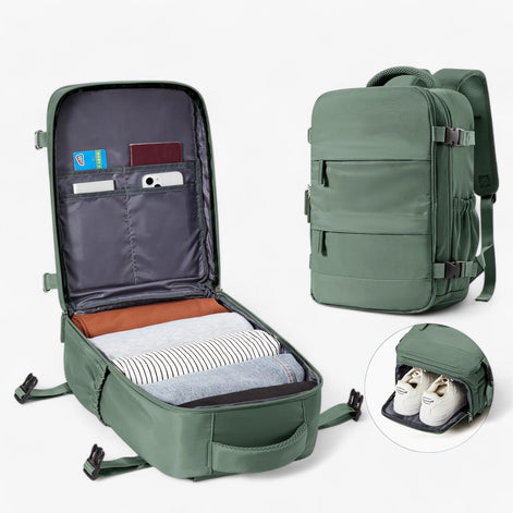 TravelNest Pack – Kompakter Reiserucksack für den Alltag und unterwegs