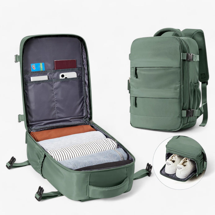 TravelNest Pack – Kompakter Reiserucksack für den Alltag und unterwegs