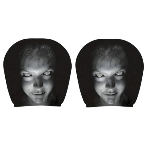 Auto Kopfstützenbezüge mit Ghost Face Design im 2er-Set – GhostRide