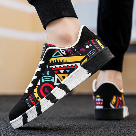 Karvion Unisex Canvas Sneakers mit Schnürung