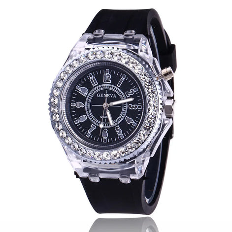 LED Watch – Armbanduhr mit Lichtfunktion und Silikonarmband