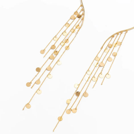 Étoile Damen Halskette mit Perlendetails und Anhänger im Quastendesign