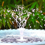 Solarbetriebene Wasserfontäne für den Außenbereich