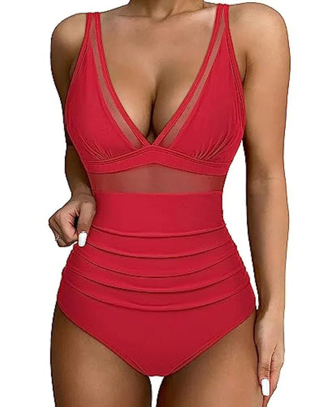 Ariavelle Damen Badeanzug mit verstellbaren Trägern