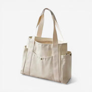 Tote-Tasche mit mehreren Fächern und Doppelhenkeln