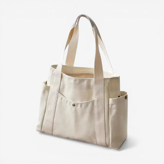 Tote-Tasche mit mehreren Fächern und Doppelhenkeln