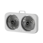 Tragbarer Doppel USB-C Ventilator mit 360° Verstellbaren Ventilatorköpfen – Ventovia