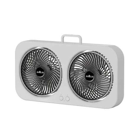 Tragbarer Doppel USB-C Ventilator mit 360° Verstellbaren Ventilatorköpfen – Ventovia