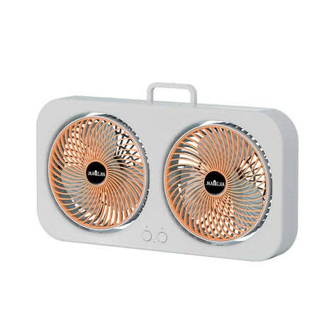 Tragbarer Doppel USB-C Ventilator mit 360° Verstellbaren Ventilatorköpfen – Ventovia