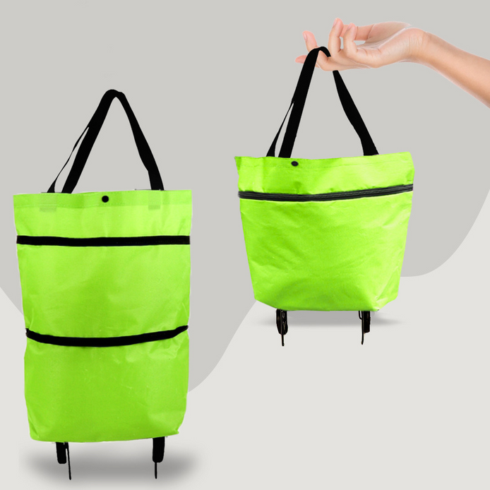 Travora Einkaufstrolley Tasche – faltbare Tragetasche mit Rollen und 30 kg Tragkapazität