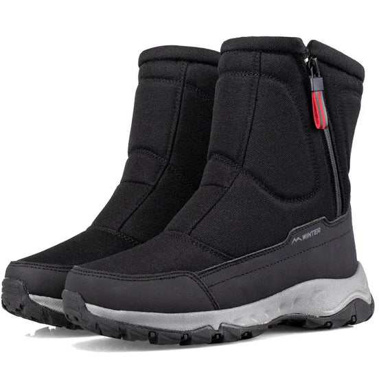 Unisex Winterstiefel mit Plüschfutter und Profilsohle – Alvorn
