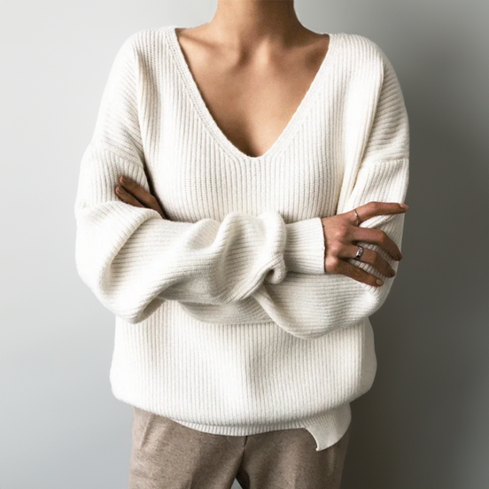 Avirel Oversize Strickpullover mit langen Ärmeln und lockerer Passform für Alltag und Freizeit