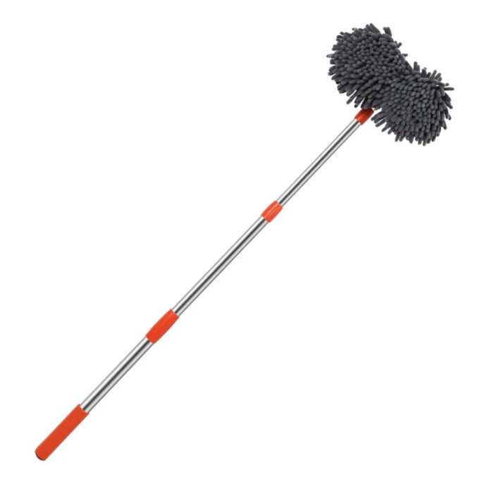 AutoGlidex Waschbürste mit Teleskopstiel und drehbarem Bürstenkopf